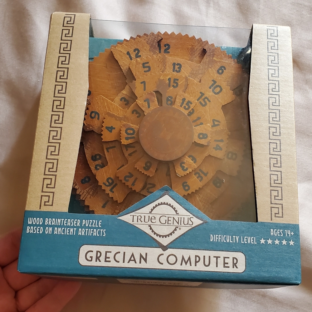 True Genius Grecian Computer Wood Puzzle *New*